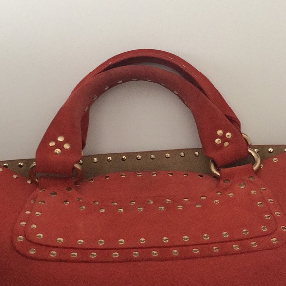 Authentic Celine Boogie Studded Suede Leather Tote - Picture 5 of 8